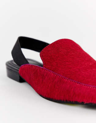 asos red loafers