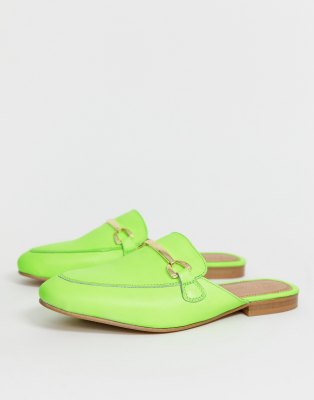 neon green mules