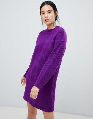 purple jumper dress