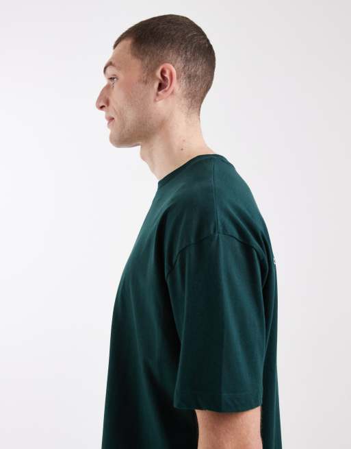 ASOS DESIGN - Mørkegrøn oversized T-shirt med firkantet pasform og kortgrafik, 4 af 5