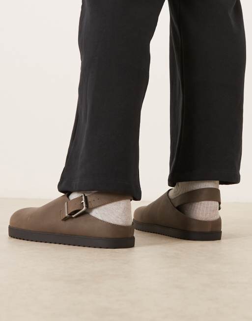 ASOS DESIGN - Muiltjessandalen in bruin met bandje aan de achterkant, 3 van 4
