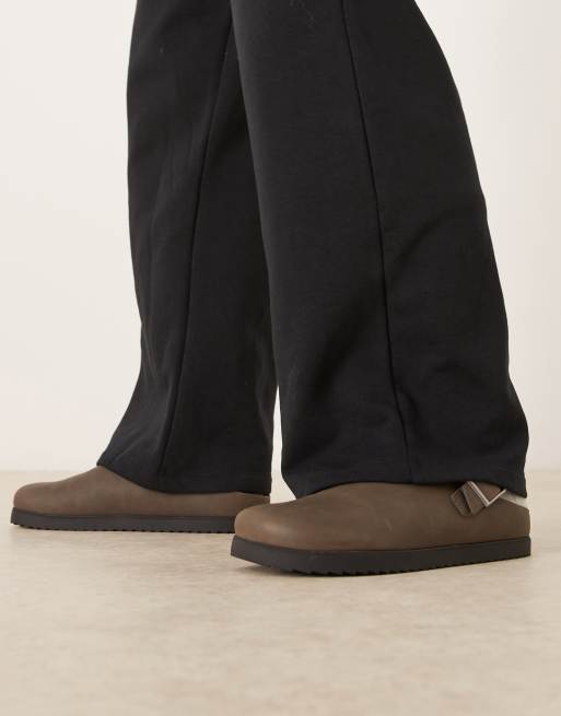 ASOS DESIGN - Muiltjessandalen in bruin met bandje aan de achterkant, 4 van 4