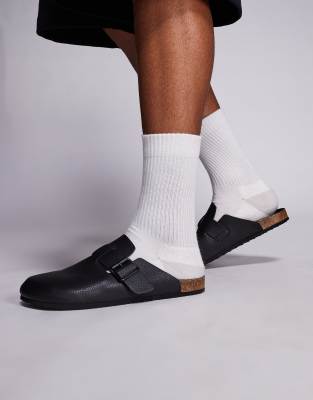 Asos Design Mule Clog Sandals In Black
