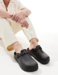 [ASOS DESIGN] ASOS DESIGN mule clog sandals in black 6-7 Black