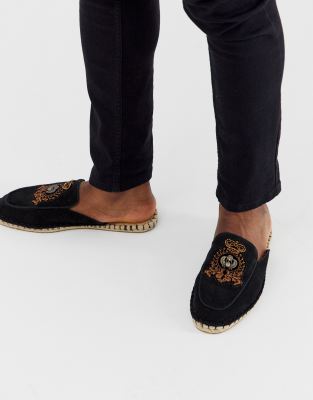 black mule espadrilles