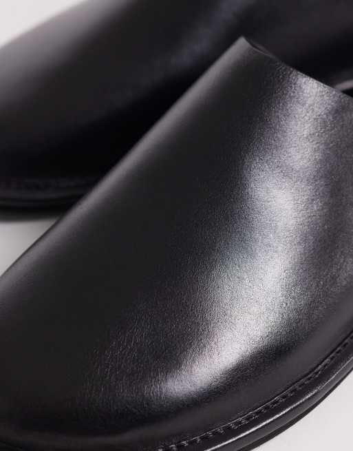 ASOS DESIGN mule in black leather, 2 of 4