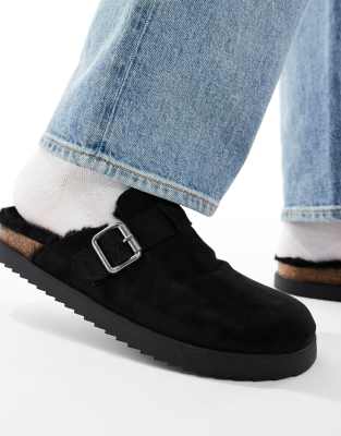 Asos Design Mule Loafers In Black