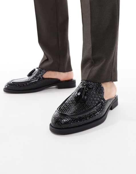 ASOS DESIGN mule loafers in black - view 1