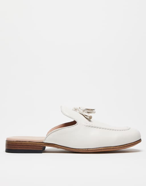 ASOS DESIGN mule loafers in stone, 3 of 4