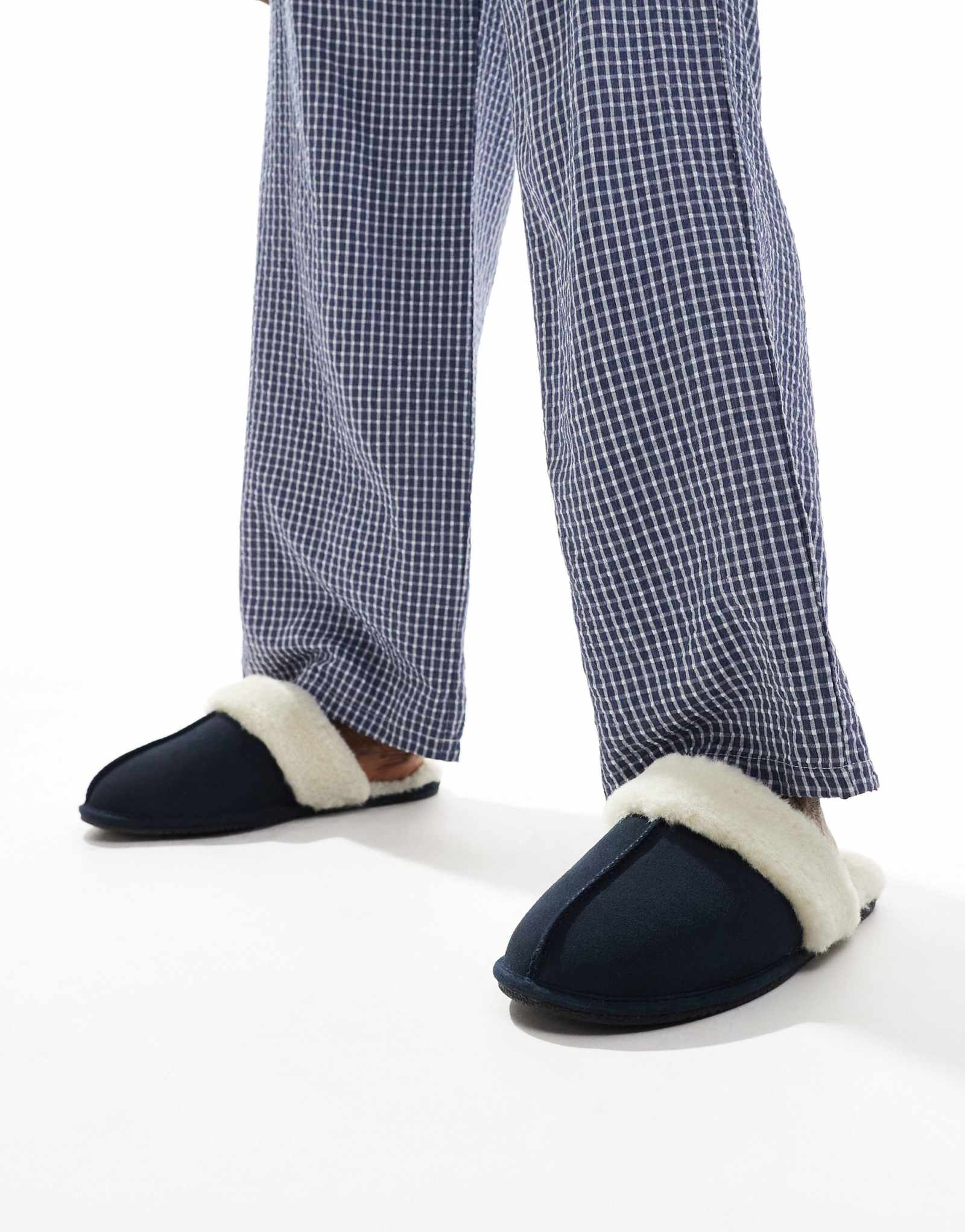 Туфли-мюли ASOS DESIGN из темно-синей замши