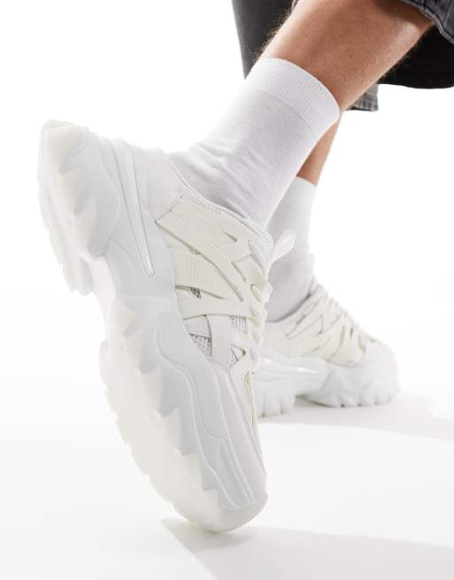 Asos white chunky sneakers sales