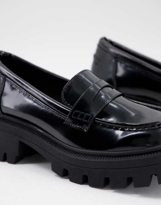 ASOS DESIGN Mulled chunky loafer in black | ASOS