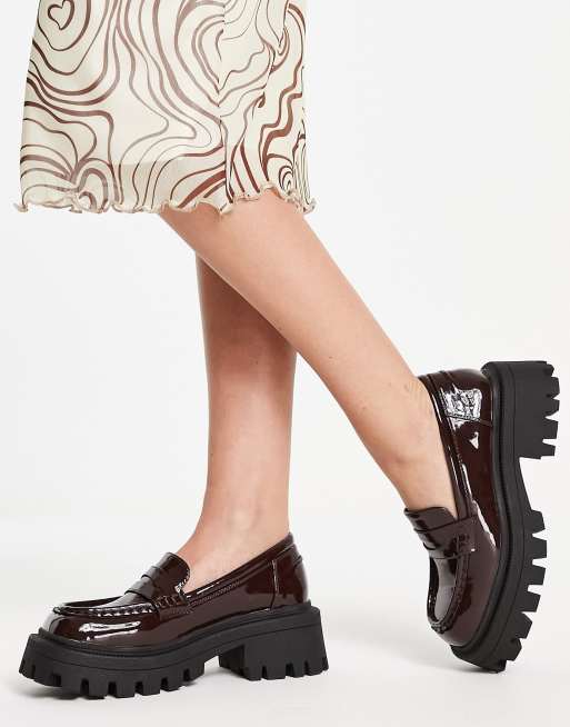 Asos hot sale patent loafers