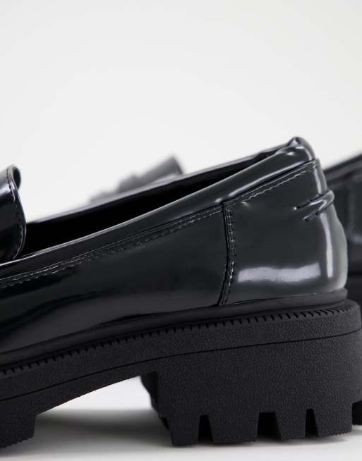 ASOS DESIGN - Mulled - Loafers met dikke zool in zwart, 4 van 4