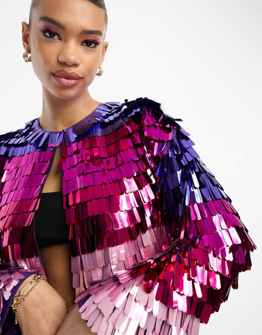 Multi coloured 2024 fringe jacket