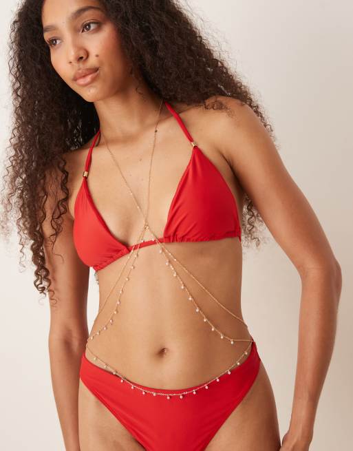 ASOS DESIGN - Multi lichaamsketting in goudkleur