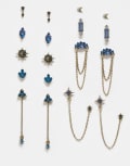 [ASOS DESIGN] ASOS DESIGN multi-pack stud earrings in blue faux crystal mix No Size BLUE