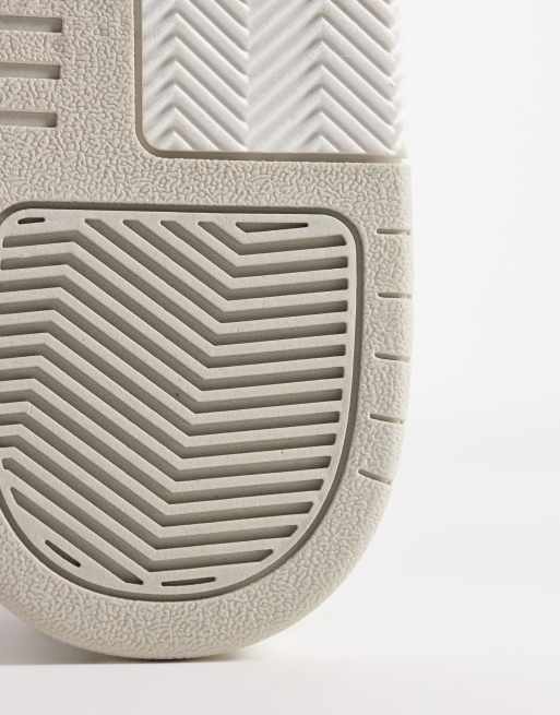 ASOS DESIGN multi panelled sneakers in white and light grey, 5 of 5