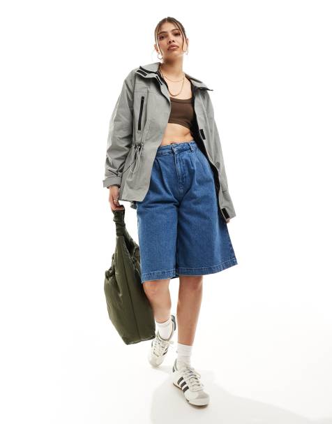 ASOS DESIGN multi pocket hiking jacket in grey - view 1