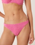 [ASOS DESIGN] ASOS DESIGN multi-row belly chain with faux semi precious rose chippings and gold tone chains M-L Gold
