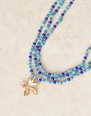 Asos Design Multi Row Necklace