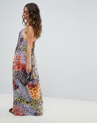 snake print dress maxi