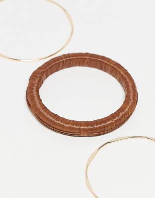 Asos Design Multipack Of Bangles In Multi