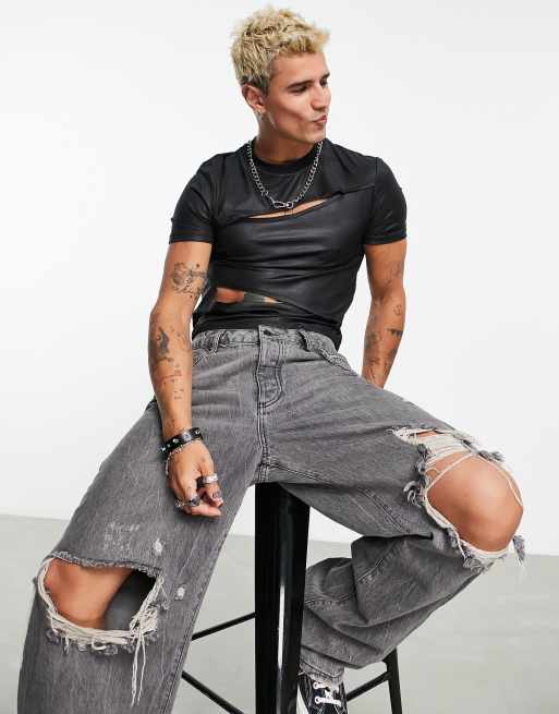 Mens crop best sale top asos