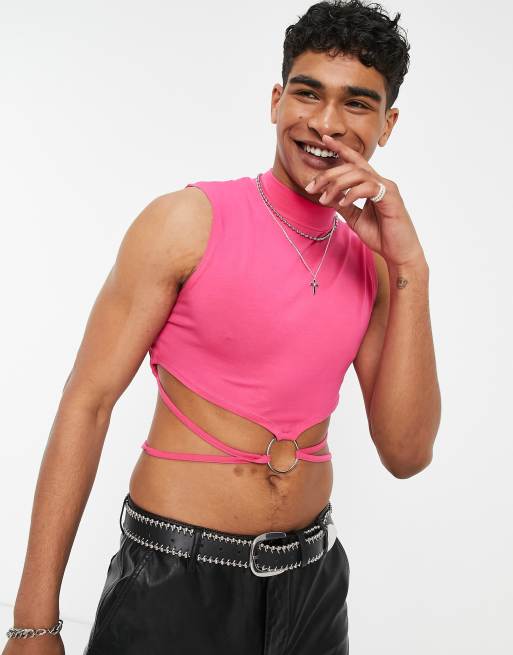 Asos crop top for hot sale men