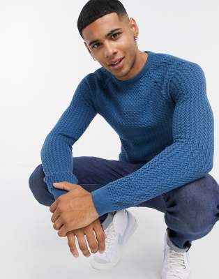 asos blue jumper