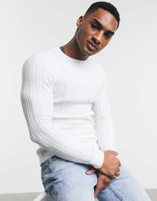 Muscle fit 2025 knitted jumper