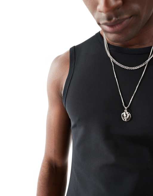 ASOS DESIGN - Muscle fit hemd van mesh in zwart, 4 van 4