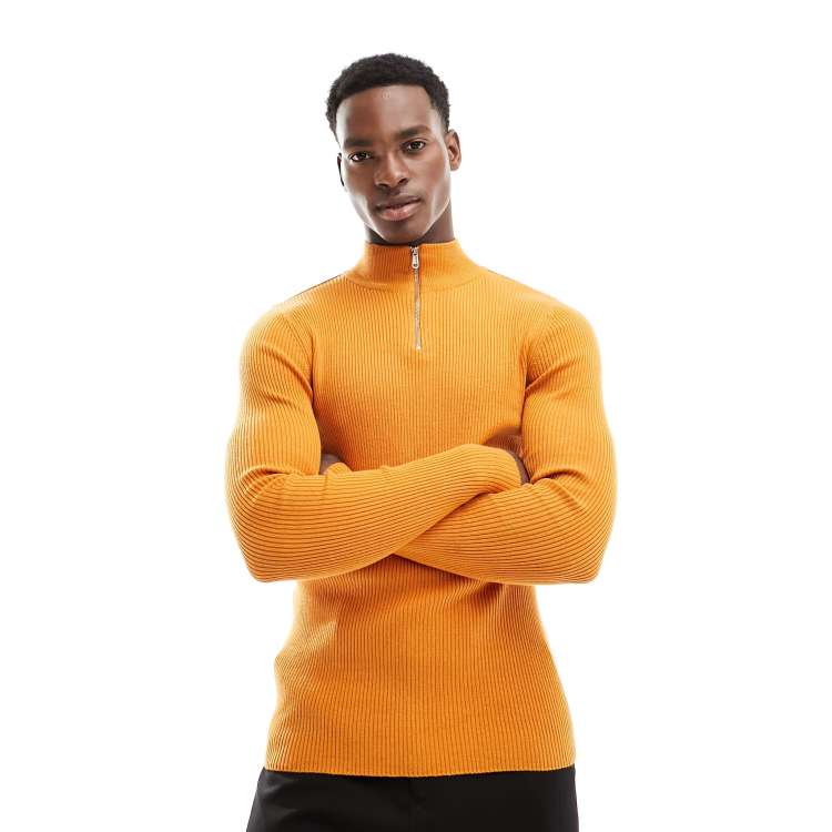 Mens hot sale zip turtleneck