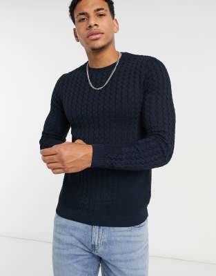 asos muscle fit sweater