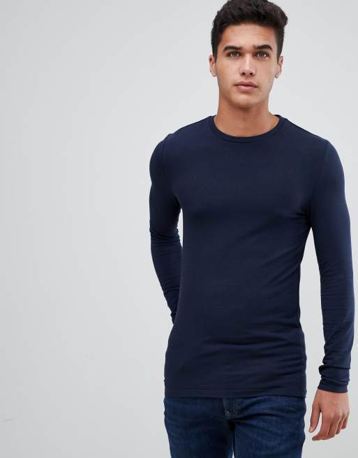 ASOS Design Muscle Fit Long Sleeve T-Shirt