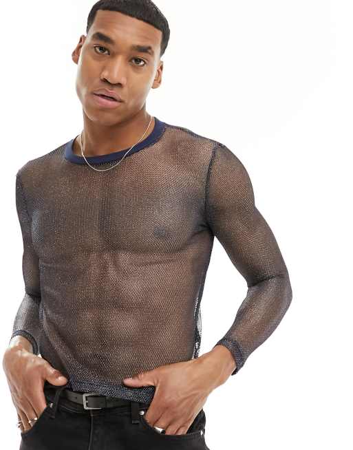 Best Mens Long Sleeve Mesh Top