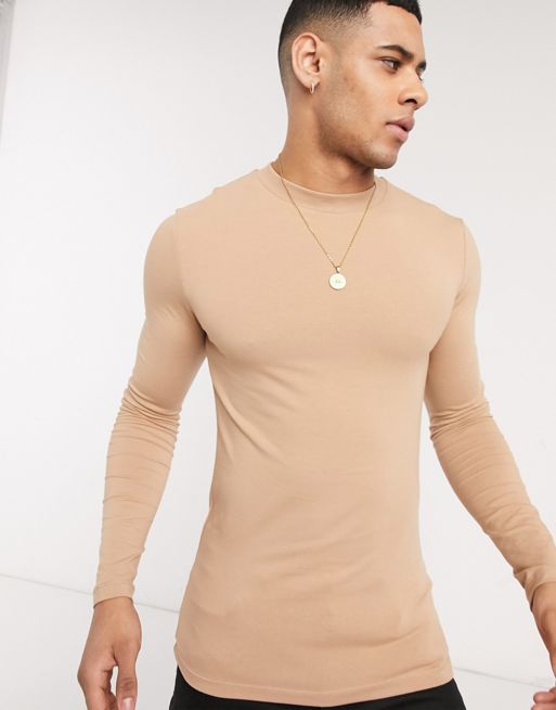 ASOS Design Muscle Fit Long Sleeve T-Shirt