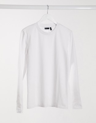 asos long white shirt