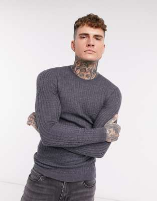 merino wool cable knit sweater