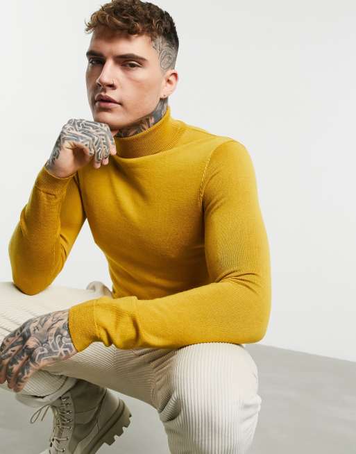 Mustard 2025 roll neck