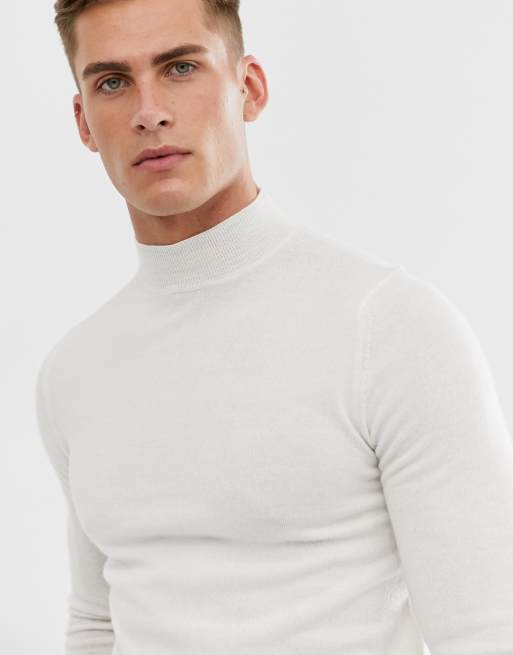 White merino wool on sale turtleneck