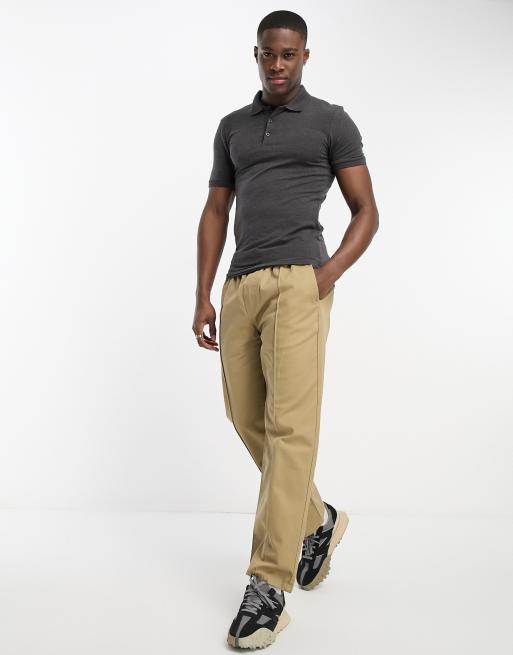 Black polo hot sale khaki pants