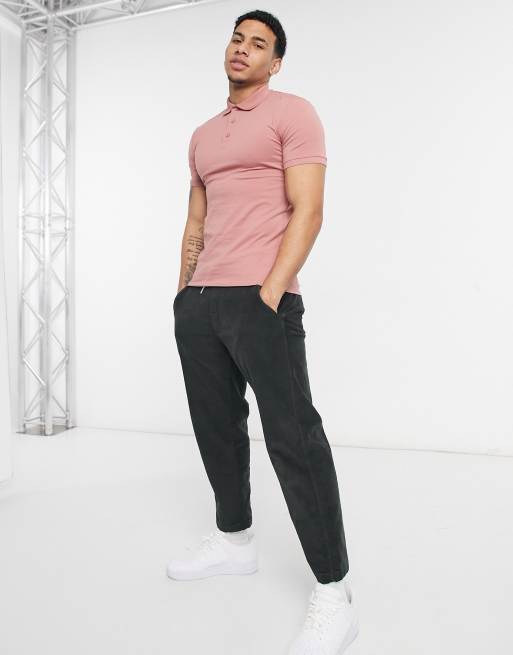 Asos muscle fit polo sales