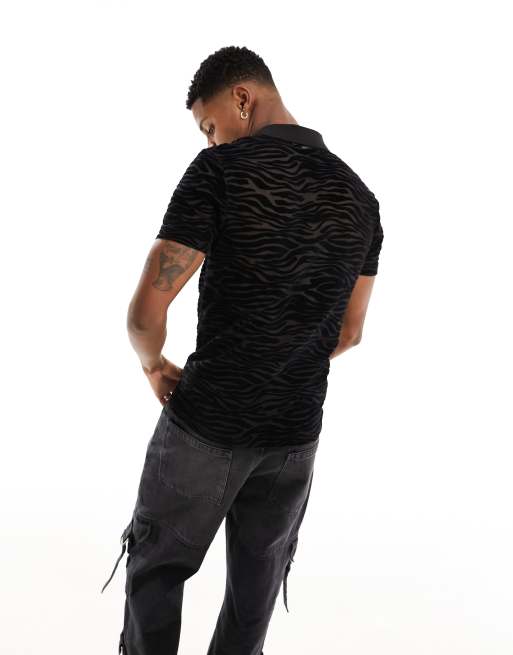 Asos muscle fit sales polo