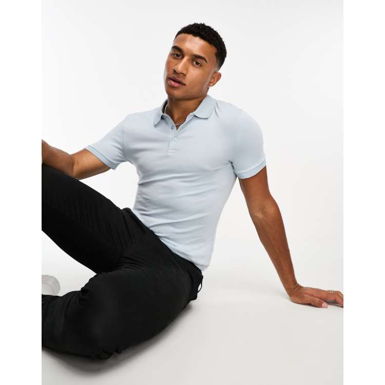 Asos muscle fit hot sale polo