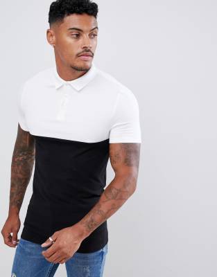 black polo shirt asos