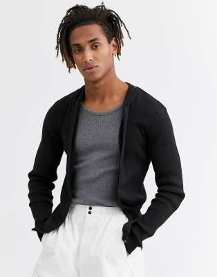 muscle fit cardigan