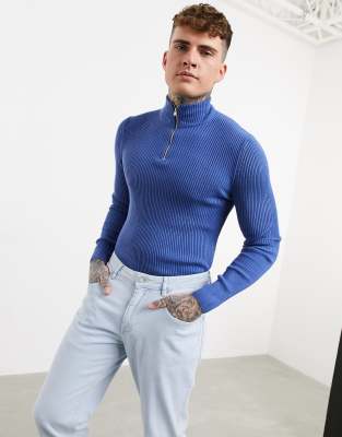 mid zip sweater