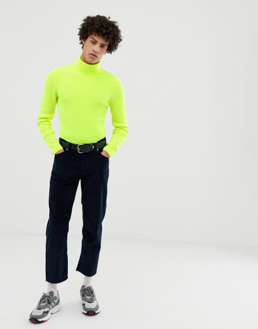 Col roulé 2025 jaune fluo