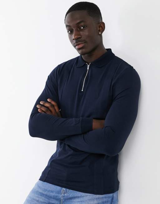 Asos long sleeve polo sale